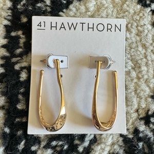 Gold hoops earrings